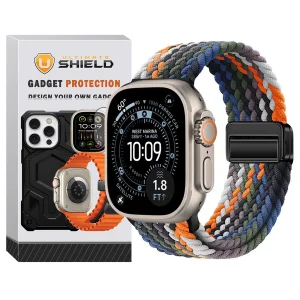 بند آلتیمیت شیلد مدل Braided Magsolo Mix مناسب برای اپل واچ 49 میلی متری سری Ultra 3