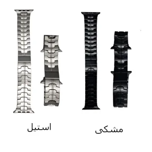 بند اپیکوی مدل Strict Steel مناسب برای اپل واچ سری 1/2/3/4/5/6/7/8/SE/Ultra سایز 42/44/45/49 میلی متری