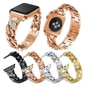 بند گودزیلا مدل Luxury Diamond Stainless مناسب برای اپل واچ 42/44/45 mm