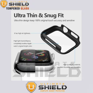 بند آلتیمیت شیلد مدل Soft-Guard-UL مناسب برای اپل واچ Series SE 2022 Aluminum Case 40mm / SE 2021 Aluminum Case 40mm / Series 5 40mm / Series 6 40mm / Series 4 40mm به همراه کاور