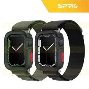 بند اسپریگ مدل Alpine Amizze مناسب برای اپل واچ Series SE 2022 44mm / SE 2021 44mm / Series 5 44mm / Series 6 44mm / SE 44mm به همراه کاور