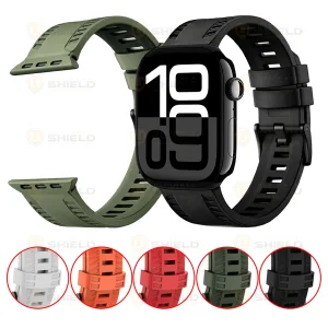 بند آلتیمیت شیلد مدل Tire Silic مناسب برای اپل واچ 41 میلی متری سری 7