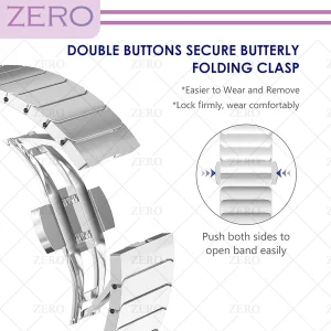 بند زیرو مدل Butterfly-Link-ZR مناسب برای اپل واچ Series SE 2022 Aluminum Case 44mm / SE 2021 Aluminum Case 44mm / Series 5 44mm / Series 6 44mm / SE 44mm