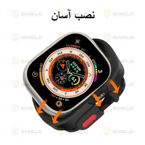 بند آلتیمیت شیلد مدل Hyper Defender مناسب برای اپل واچ 49 mm سری Ultra / Ultra 2 به همراه کاور