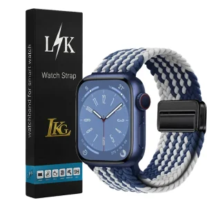 بند ال کا جی مدل Braided Loop-LK مناسب برای اپل واچ سایز 49 میلی متری سری  Ultra 1 /Ultra 2 / Ultra 3