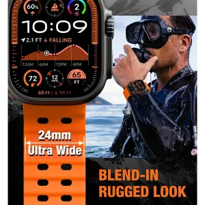 بند آکوآرا مدل BKBUCK-Ocean مناسب برای اپل واچ Series 4 44mm / 5 44mm / 6 44mm / 7 45mm / 8 45mm / 3 42mm
