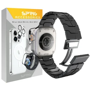 بند اسپریگ مدل Magnetic Iron man مناسب برای اپل واچ سری SE2021/7/8/9 سایز 45 میلی متری