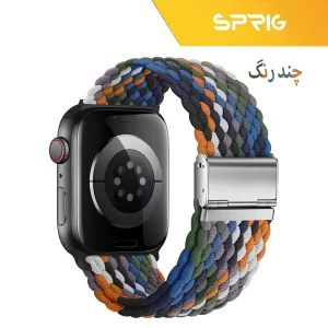 بند اسپریگ مدل Braided SGK مناسب برای اپل واچ سری SE2021/7/8/9 سایز 45 میلی متری