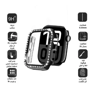 کاور اپیکوی مدل Diamond Cover Apple Watch مناسب برای اپل واچ سری 10 سایز 42 میلی متری