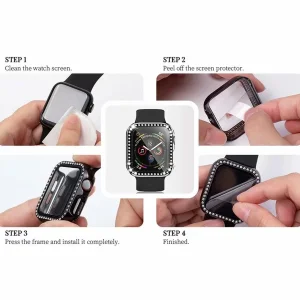 کاور اپیکوی مدل Diamond Cover Apple Watch مناسب برای اپل واچ سری 10 سایز 42 میلی متری