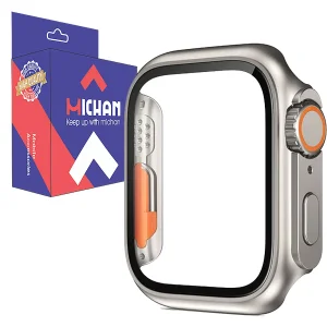 کاور میچان مدل tempered glass مناسب برای اپل واچ سری Se/4/5/6 سایز 40 میلی متری