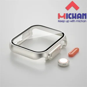 کاور میچان مدل tempered glass مناسب برای اپل واچ سری Se/4/5/6 سایز 40 میلی متری