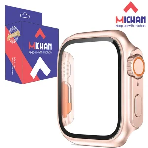 کاور میچان مدل tempered glass مناسب برای اپل واچ سری Se/4/5/6 سایز 40 میلی متری