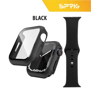 بند اسپریگ مدل Sic مناسب برای اپل واچ Series 8 Aluminum 45mm / Series 7 Aluminum 45mm میلی متر به همراه کاور