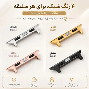 مبدل بند آلتیمیت شیلد مدل Connector AP22 مناسب برای اپل واچ 46 میلی متری سری 10/11
