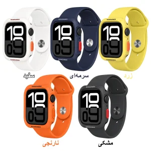 بند آلتیمیت شیلد مدل SIC Rugged مناسب برای اپل واچ 40 میلی متری سری 4/5/6/SE/SE2/SE3 به همراه کاور