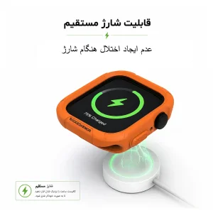 بند آلتیمیت شیلد مدل SIC Rugged مناسب برای اپل واچ 40 میلی متری سری 4/5/6/SE/SE2/SE3 به همراه کاور
