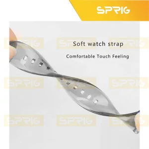 بند اسپریگ مدل smokie Sic مناسب برای اپل واچ سری SE2021/7/8/9 سایز 45 میلی متری