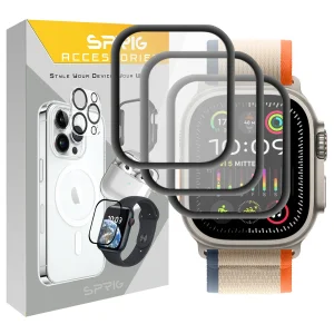 محافظ صفحه نمایش نانو اسپریگ مدل Pmma-SP مناسب برای اپل واچ Ultra / Ultra 2 49mm بسته سه عددی