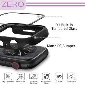 کاور زیرو مدل ZR-360 مناسب برای اپل واچ Series 8 Aluminum 45mm / Series 7 Aluminum 45mm به همراه محافظ صفحه نمایش