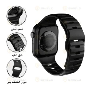 بند آلتیمیت شیلد مدل Spig JellyG مناسب برای اپل واچ 44 میلی متری سری SE 3 به همراه کاور