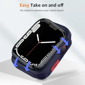 بند آلتیمیت شیلد مدل Hyper Defender مناسب برای اپل واچ 45 mm سری 8 به همراه کاور