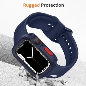 بند آلتیمیت شیلد مدل Hyper Defender مناسب برای اپل واچ 45 mm سری 8 به همراه کاور
