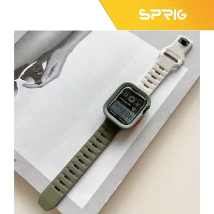 بند اسپریگ مدل Mix Spig Amizze مناسب برای اپل واچ سری 7/8/9 سایز 45mm به همراه کاور