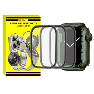 محافظ صفحه نمایش ام‌گلس مدل Film Protector MG مناسب برای اپل واچ سری 9 سایز 41 میلی متری بسته سه عددی