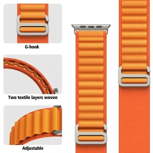 بند آکوآرا مدل Alpine Amizze مناسب برای اپل واچ سری Ultra 2 سایز 49mm به همراه کاور