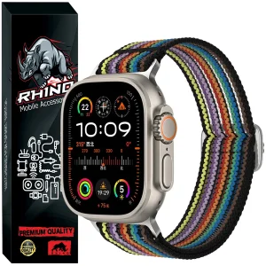 بند راینو مدل Nylon Fish مناسب برای اپل واچ سری 1/2/3/4/5/6/7/8/9/10/SE/ULTRA سایز 44/45/46/49 میلی متری
