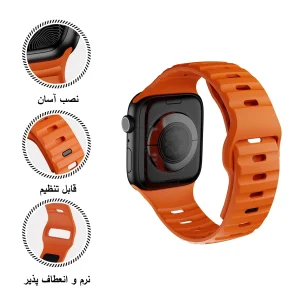 بند زیرو مدل Spig Sport ZR مناسب برای اپل واچ سری 10 سایز 46 میلی متری