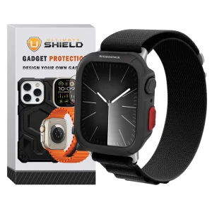 بند آلتیمیت شیلد مدل Alpine Rugged مناسب برای اپل واچ سری 8 سایز 45mm به همراه کاور