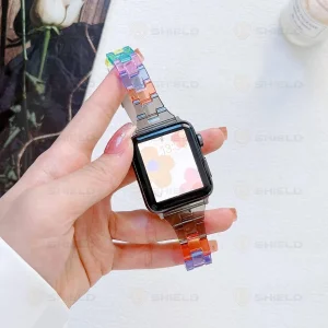 بند آلتیمیت شیلد مدل Crystal Hue Slim مناسب برای اپل واچ 38 میلی متری سری 1