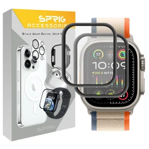 محافظ صفحه نمایش نانو اسپریگ مدل Pmma-SP مناسب برای اپل واچ Ultra / Ultra 2 49mm بسته دو عددی