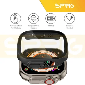 کاور اسپریگ مدل SP-360 مناسب برای اپل واچ Ultra 2 49 میلیمتری به همراه محافظ صفحه نمایش