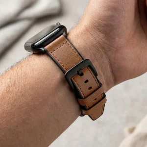 بند آکوآرا مدل Leather GKSic مناسب برای اپل واچ 49 میلیمتری سری Ultra / Ultra 2 / Ultra 3