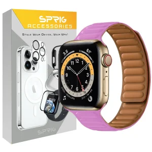 بند اسپریگ مدل Magnetic Loop مناسب برای اپل واچ Series SE 2022 44mm / SE 2021 44mm / Series 5 44mm / Series 6 44mm / SE 44mm