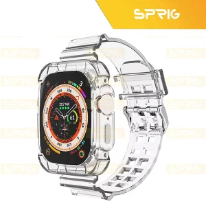 بند اسپریگ مدل Clear Shock مناسب برای اپل واچ Ultra / Ultra 2 49mm