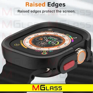 کاور ام‌گلس مدل SIC Armor MG مناسب برای اپل واچ سری 7/8/9 سایز 45 میلی متری به همراه محافظ صفحه نمایش