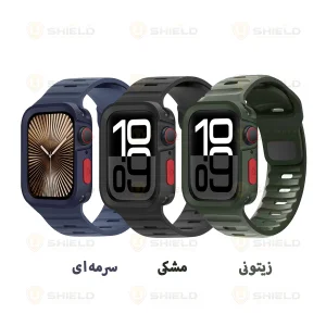 بند آلتیمیت شیلد مدل SPG Defender مناسب برای ساعت هوشمند اپل Series 10 42mm به همراه کاور