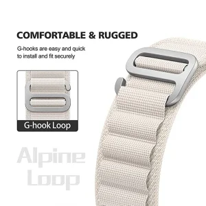 بند اپیکوی مدل Alpine Loop مناسب برای اپل واچ سری 1/2/3/4/5/6/7/8/SE/Ultra سایز 42/44/45/49 میلی متری