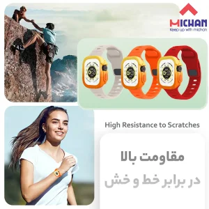 بند میچان مدل Silicone Sport مناسب برای اپل واچ 49 میلی متری سری ULTRA1/ULTRA2/ULTRA3 به همراه کاور