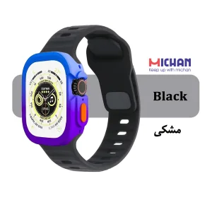 بند میچان مدل Silicone Sport مناسب برای اپل واچ 49 میلی متری سری ULTRA1/ULTRA2/ULTRA3 به همراه کاور