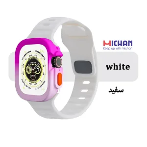 بند میچان مدل Silicone Sport مناسب برای اپل واچ 49 میلی متری سری ULTRA1/ULTRA2/ULTRA3 به همراه کاور