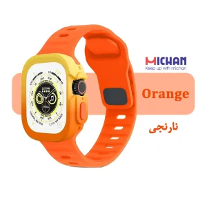 بند میچان مدل Silicone Sport مناسب برای اپل واچ 49 میلی متری سری ULTRA1/ULTRA2/ULTRA3 به همراه کاور