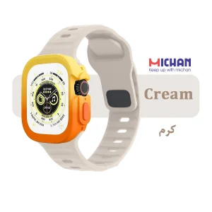 بند میچان مدل Silicone Sport مناسب برای اپل واچ 49 میلی متری سری ULTRA1/ULTRA2/ULTRA3 به همراه کاور