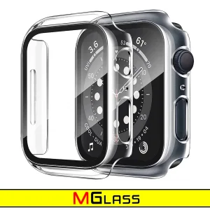کاور ام‌گلس مدل MG-360 مناسب برای اپل واچ Series SE 2022 Aluminum Case 44mm / SE 2021 Aluminum Case 44mm / Series 5 44mm / Series 6 44mm / SE 44mm به همراه محافظ صفحه نمایش