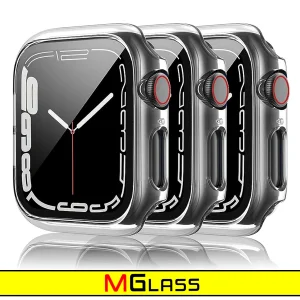 کاور ام‌گلس مدل MG-360 مناسب برای اپل واچ Series SE 2022 Aluminum Case 44mm / SE 2021 Aluminum Case 44mm / Series 5 44mm / Series 6 44mm / SE 44mm به همراه محافظ صفحه نمایش