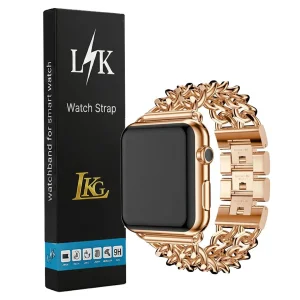 بند ال کا جی مدل Cartier-LK مناسب برای اپل واچ سایز 44 میلی متری سری SE 1/ SE 2 / SE 3